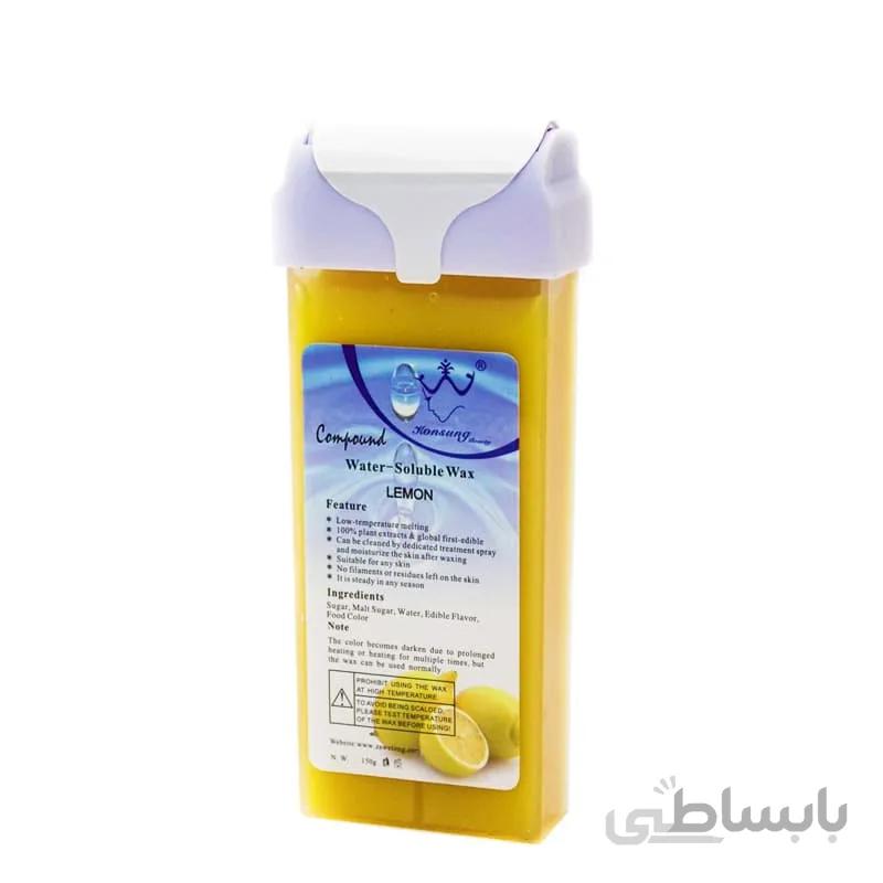 موم خشابی اپیلاسیون میوه ای ۱۵۰ گرمی کونسانگ بیوتی عصاره لیمو