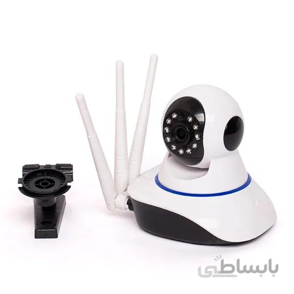 دوربین اینترنتی تحت شبکه چرخشی هوشمند دارای سه آنتن