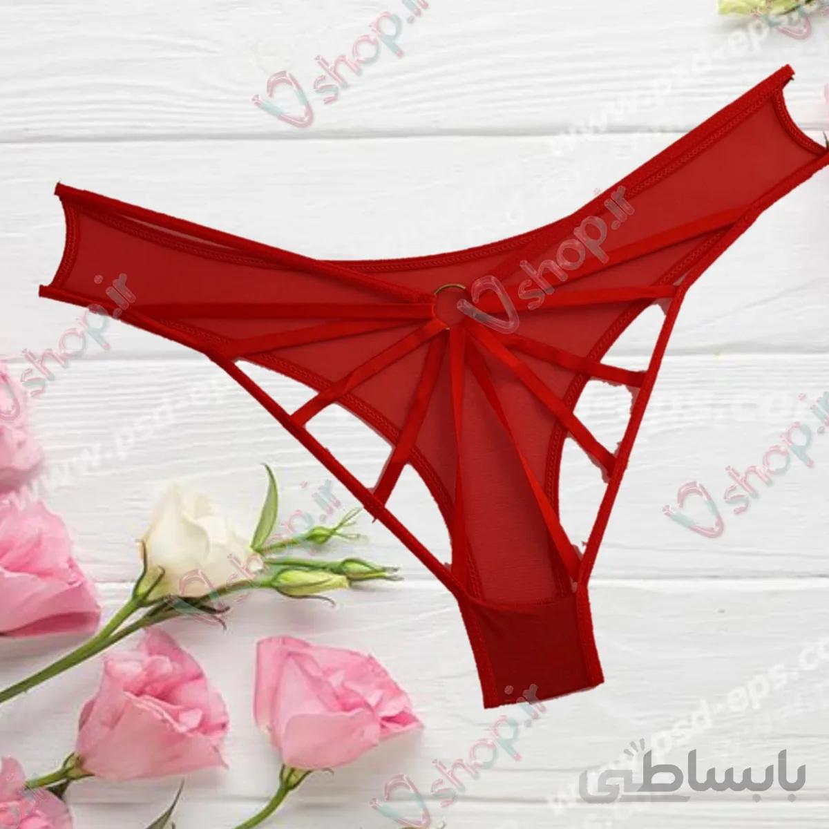 شورت زنانه بندی پشتباز