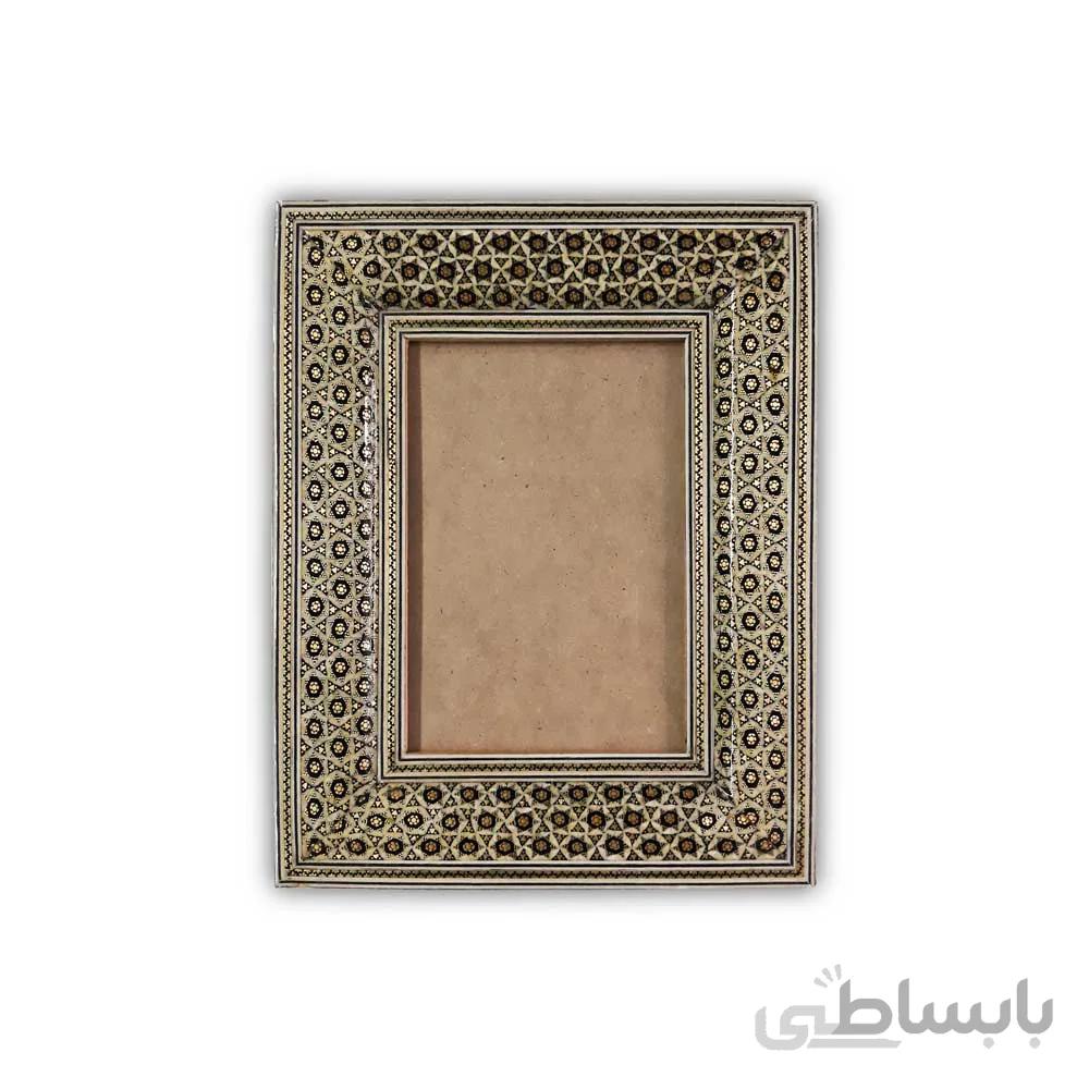 قاب خاتم کاری مدل سه گل 18*13