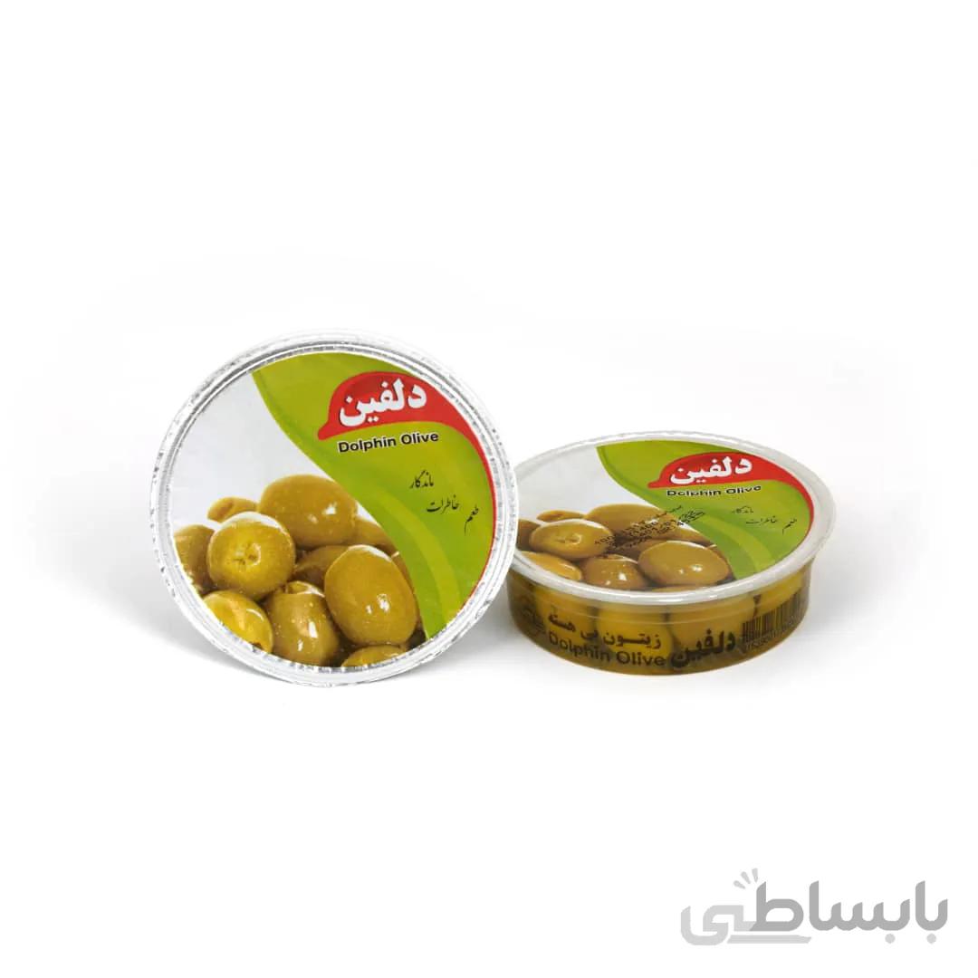 زیتون تکنفره بی هسته ۷۵گرمی دلفین – کارتن های ۷۵عددی