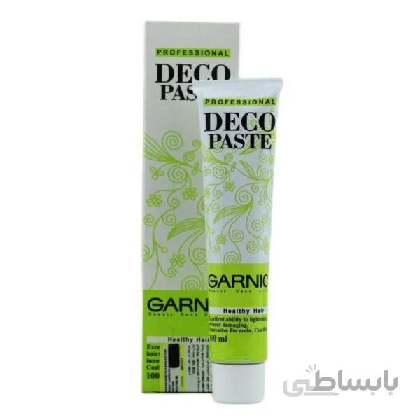 کرم بی رنگ کننده گارنیک مدل deco paste حجم 100 میلی لیتر