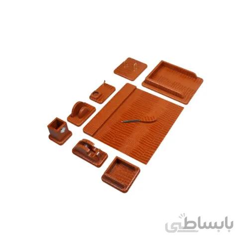 ست رومیزی چرم طرح کروکدیل