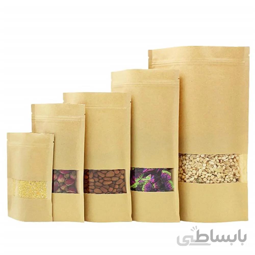 بسته یک کیلوگرمی پاکت دو طرف کرافت پنجره دار سایز 35*25 ا Pack a kg envelopes two sides of the craft window, size 32*24