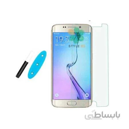 گلس UV گوشی سامسونگ Samsung Galaxy S6 edge ا UV Full Glass Screen Protector For Samsung Galaxy S6 edge