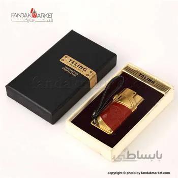 فندک تلینگ نگین دار چرم