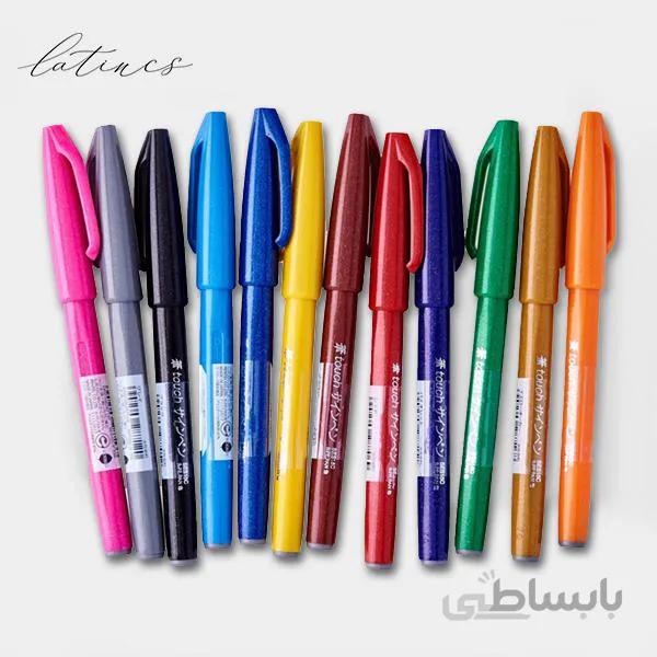 ماژیک براش پنتل مدل fude touch – ست ۱۲ رنگ