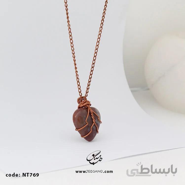 گردنبند زنانه سنگ عقیق NT-769