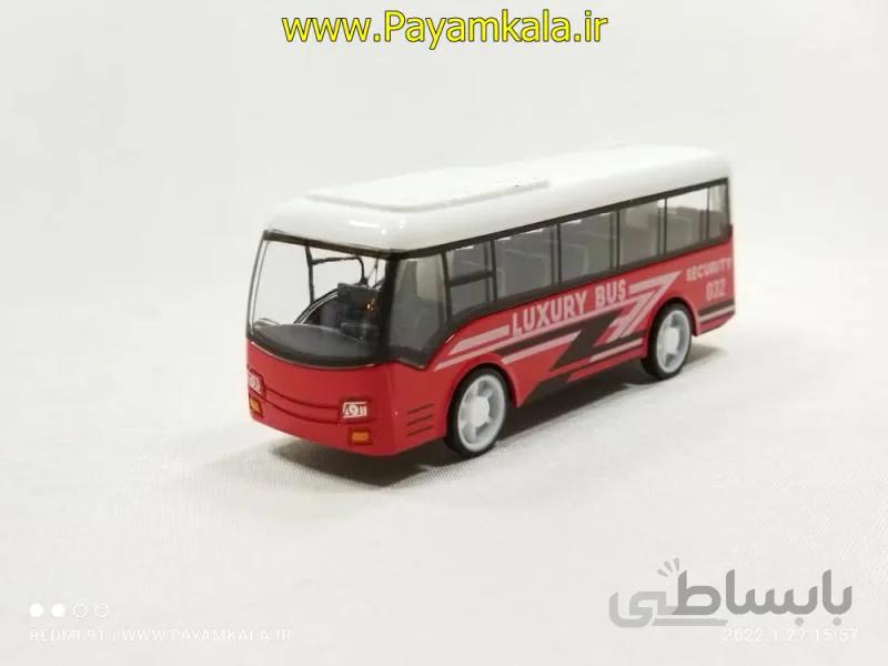 اتوبوس اسباب بازی فلزی کوچک (JM905) قرمز