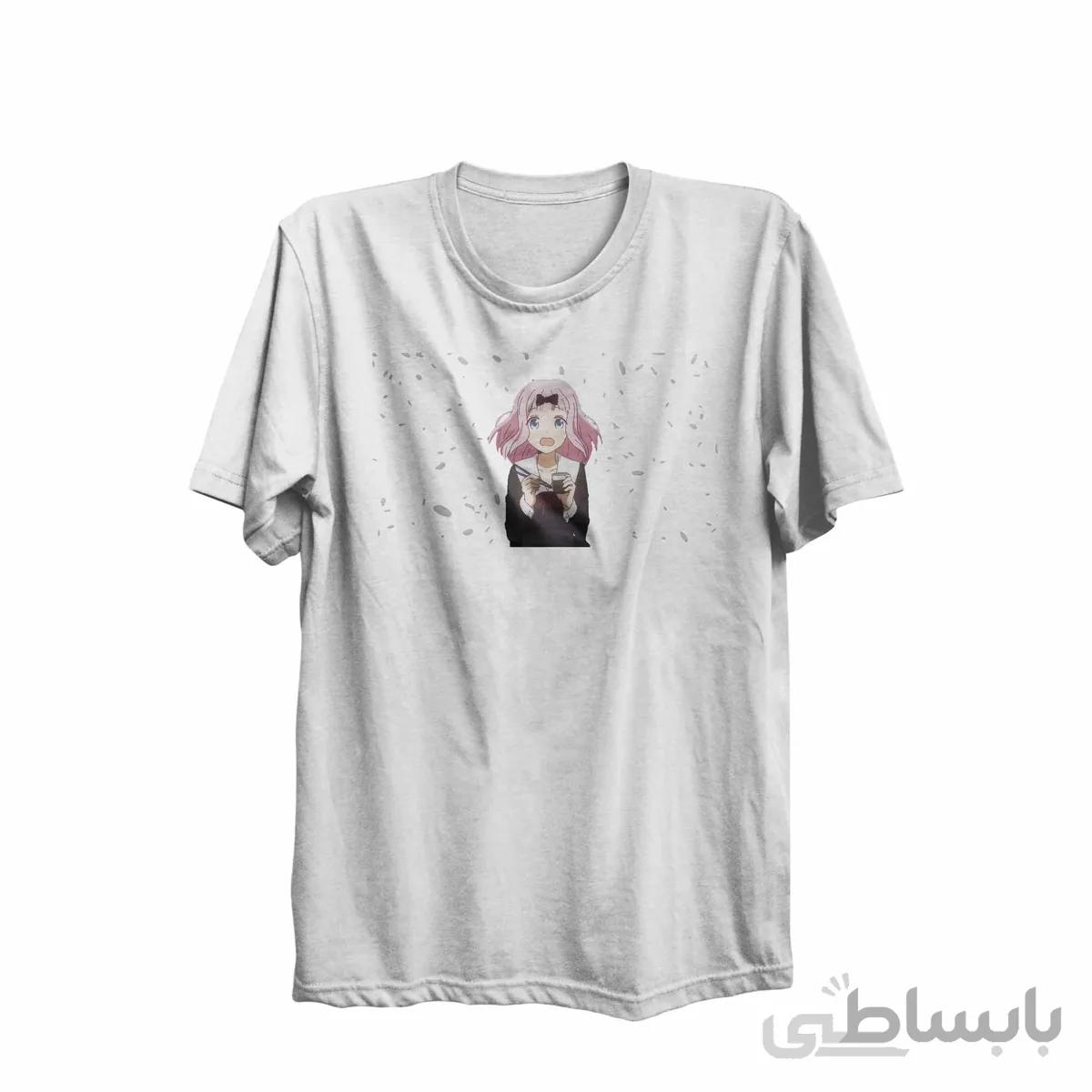 تیشرت یقه گرد سفید طرح انیمه کاگویا ساما: عشق جنگ است Kaguya-Sama: Love Is War کد KCT10457 کد 285192