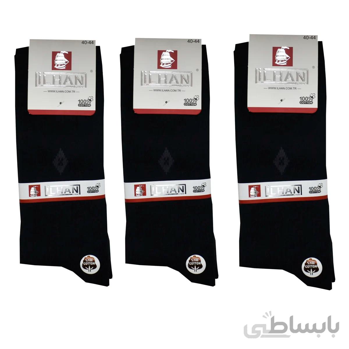 جوراب مردانه ایلهان کد 88بسته 3 عددی