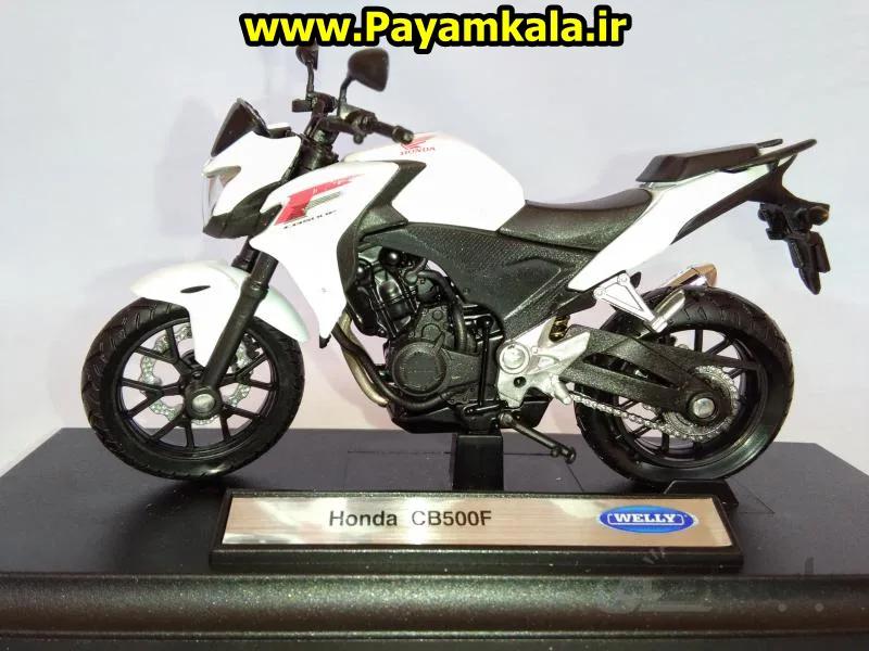 ماکت فلزی موتورسیکلت هوندا (Honda CB500F BY WELLY)(1/18)