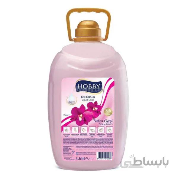 مایع دستشویی رمانتیک با رایحه گل بنفشه هوبی 3.6 لیتری Hobby