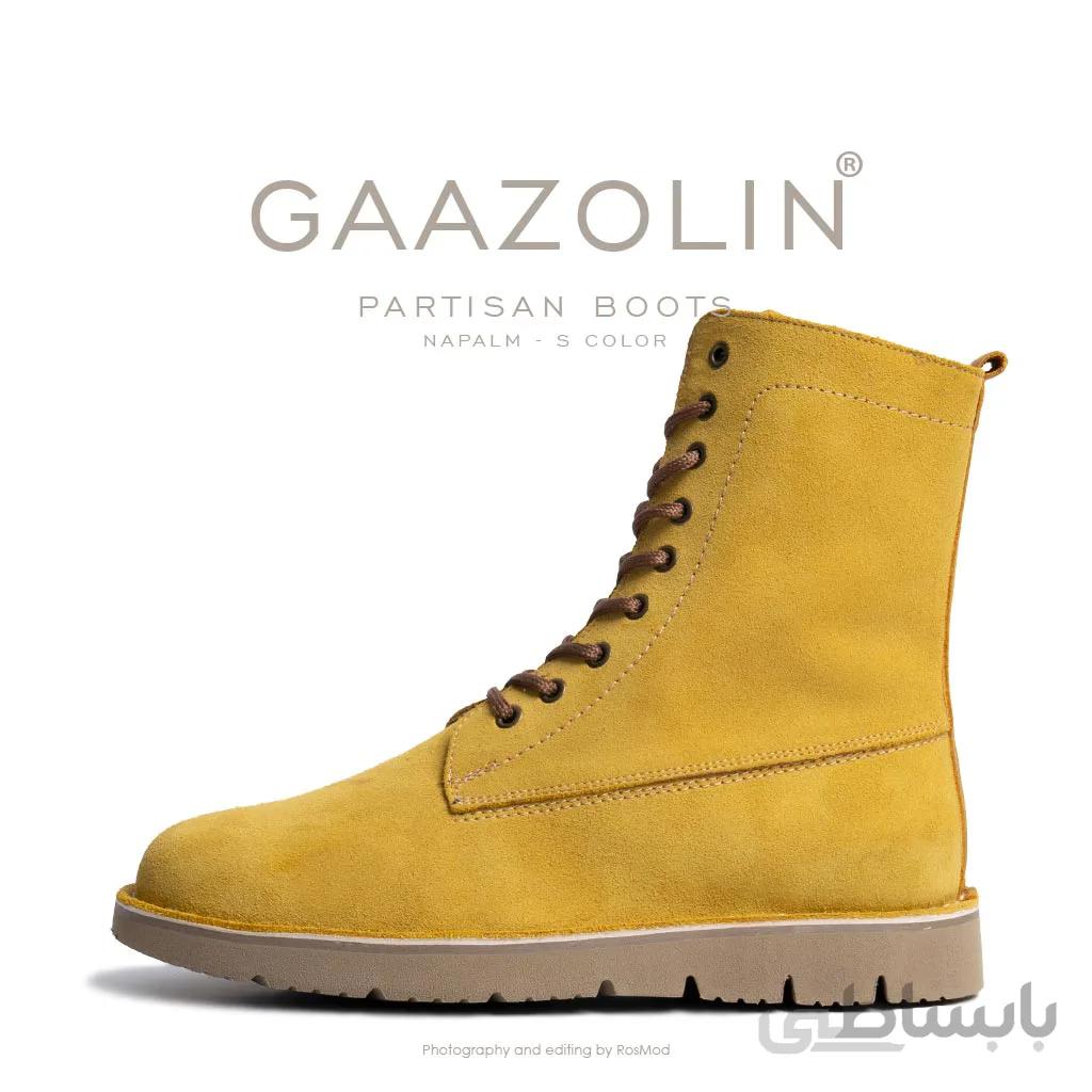 بوت پارتیزان گازولین زرد جیر – GAAZOLIN Partisan Boots Napalm S