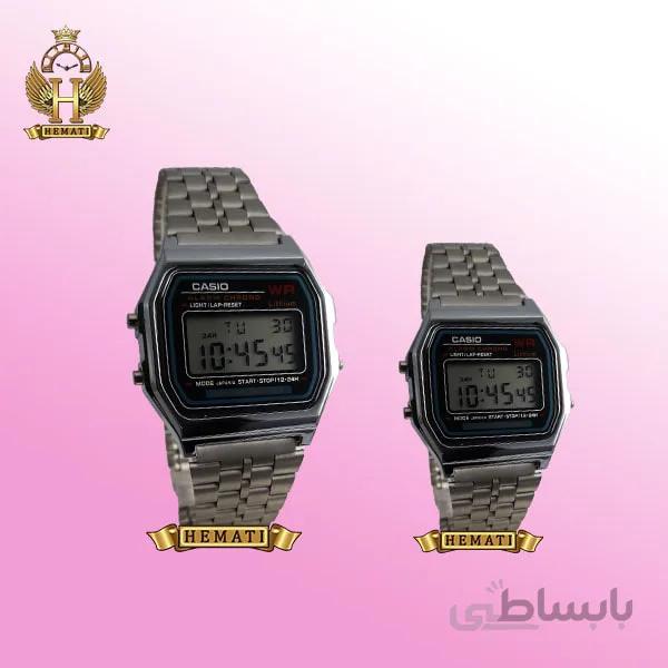 ساعت ست زنانه و مردانه کاسیو نوستالژی CASIO A159W نقره ای