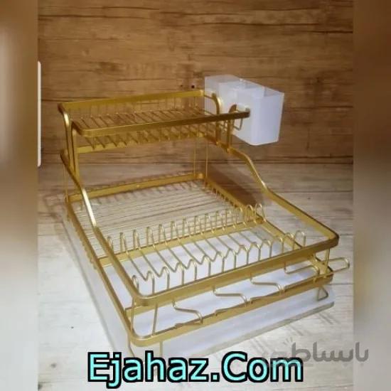 آبچکان دو طبقه آلمینیوم طلایی
