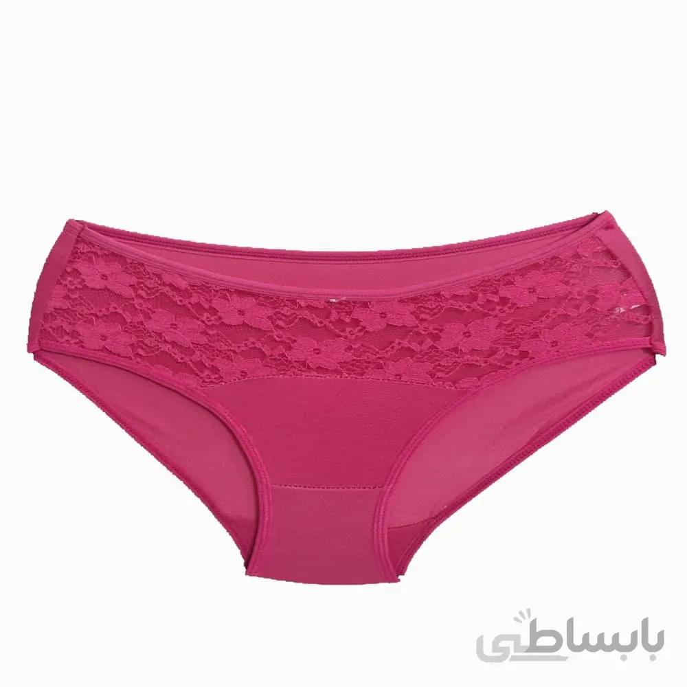 شورت توری خرمی طرح دار
