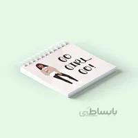 دفتر یادداشت سیمی مربع GRL PWR