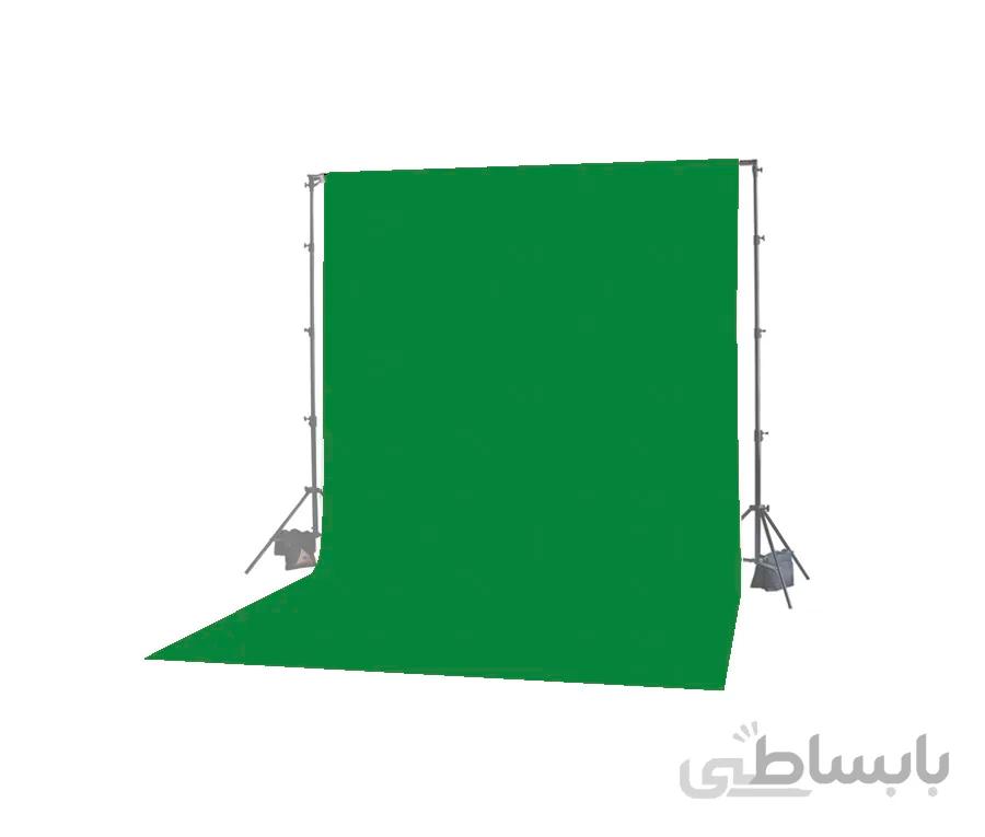 پرده سبز کروماکی مخمل 2*3