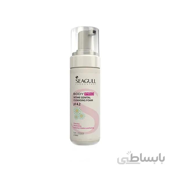 فوم بهداشتی بانوان سی گل مناسب انواع پوست 150میلی لیتر ا Seagull Intime Genital Cleansing Foam