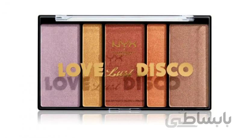 پالت هایلایتر لاو دیسکو نیکس / Nyx Love Lust Disco Highligh Pallete