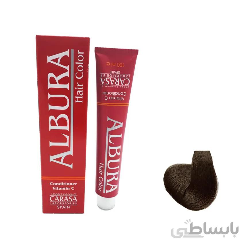 رنگ موی البورا سری دودی قهوه ای دودی تیره شماره C2 3.1 حجم 100 میلی لیتر