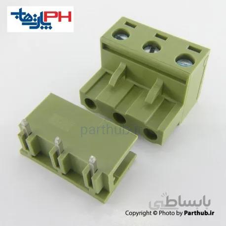 ترمینال 3 پین نود درجه 7.62mm