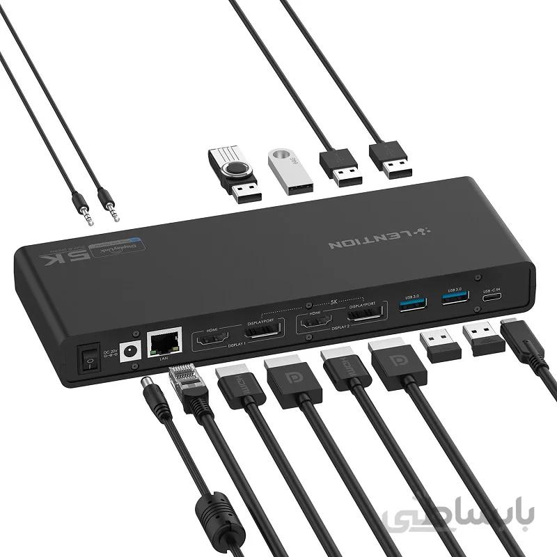 داک استیشن 13پورت LENTION USB-C/USB-A سری UNIVERSALمدل D92 HDEAM 5K