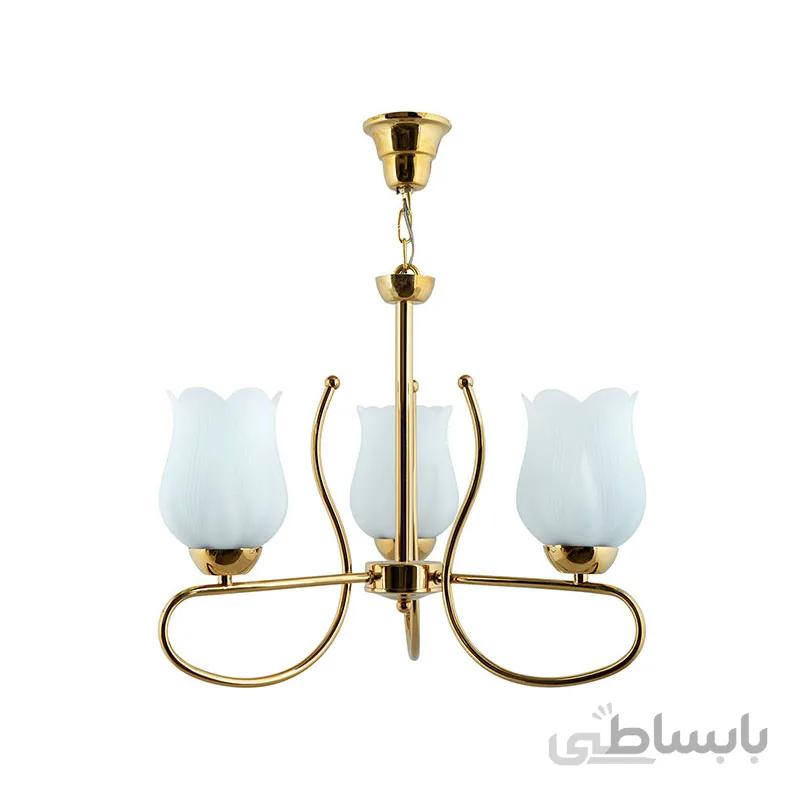 لوستر 3 شعله چشمه نور کد A814/3-G