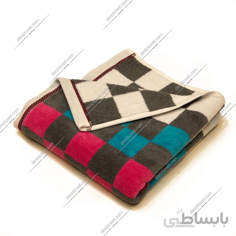 حوله دستی طرح شطرنجی کد 03