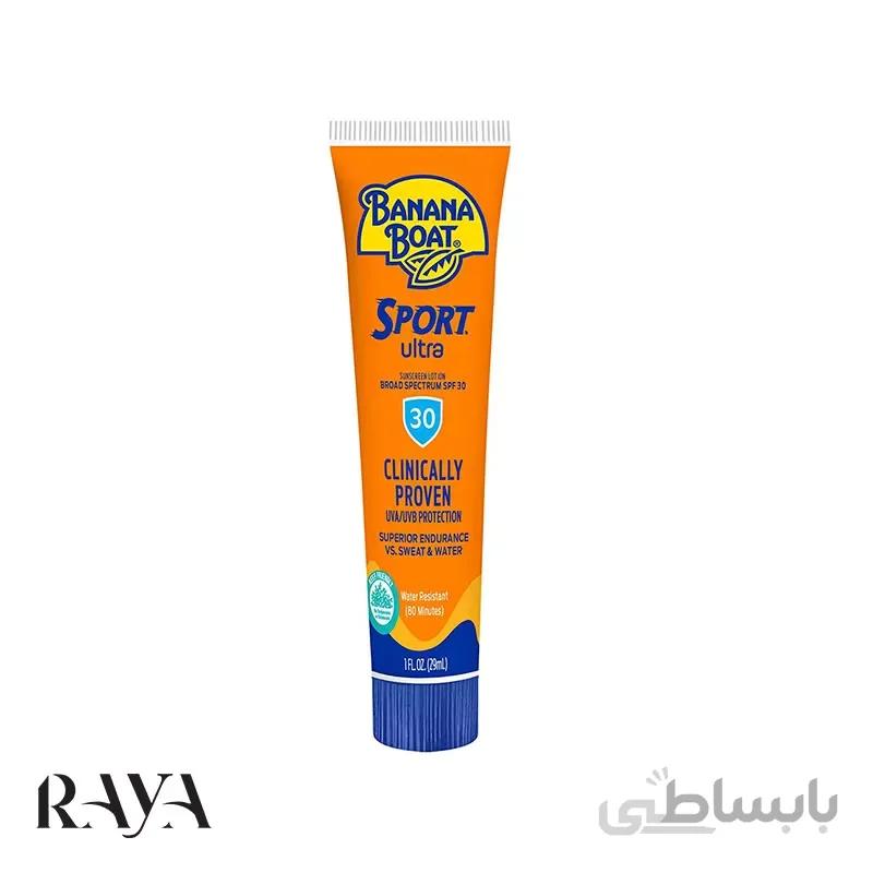 لوسیون ضد آفتاب اولترا اسپورت بنانا بت حاوی spf 30 حجم 29 میل ا Banana Boat Ultra Sport Sunscreen Lotion Spf 30