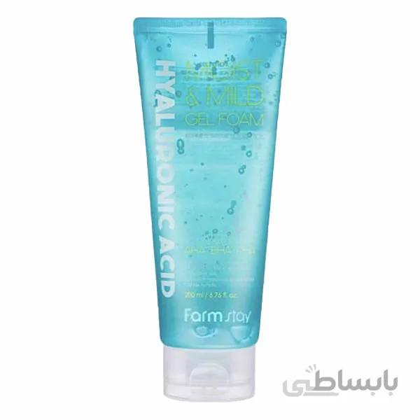 فوم شوینده آبرسان هیالورنیک💧 Farmstay ا farmstay hyaluronic acid AHA cleansing gel