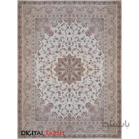 فرش ماشینی خاطره کویر کاشان طرح ارغوان 1600 شانه