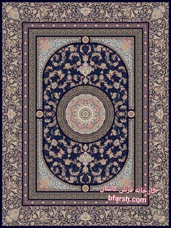 فرش کاشان 1200 شانه نقشه سفیر