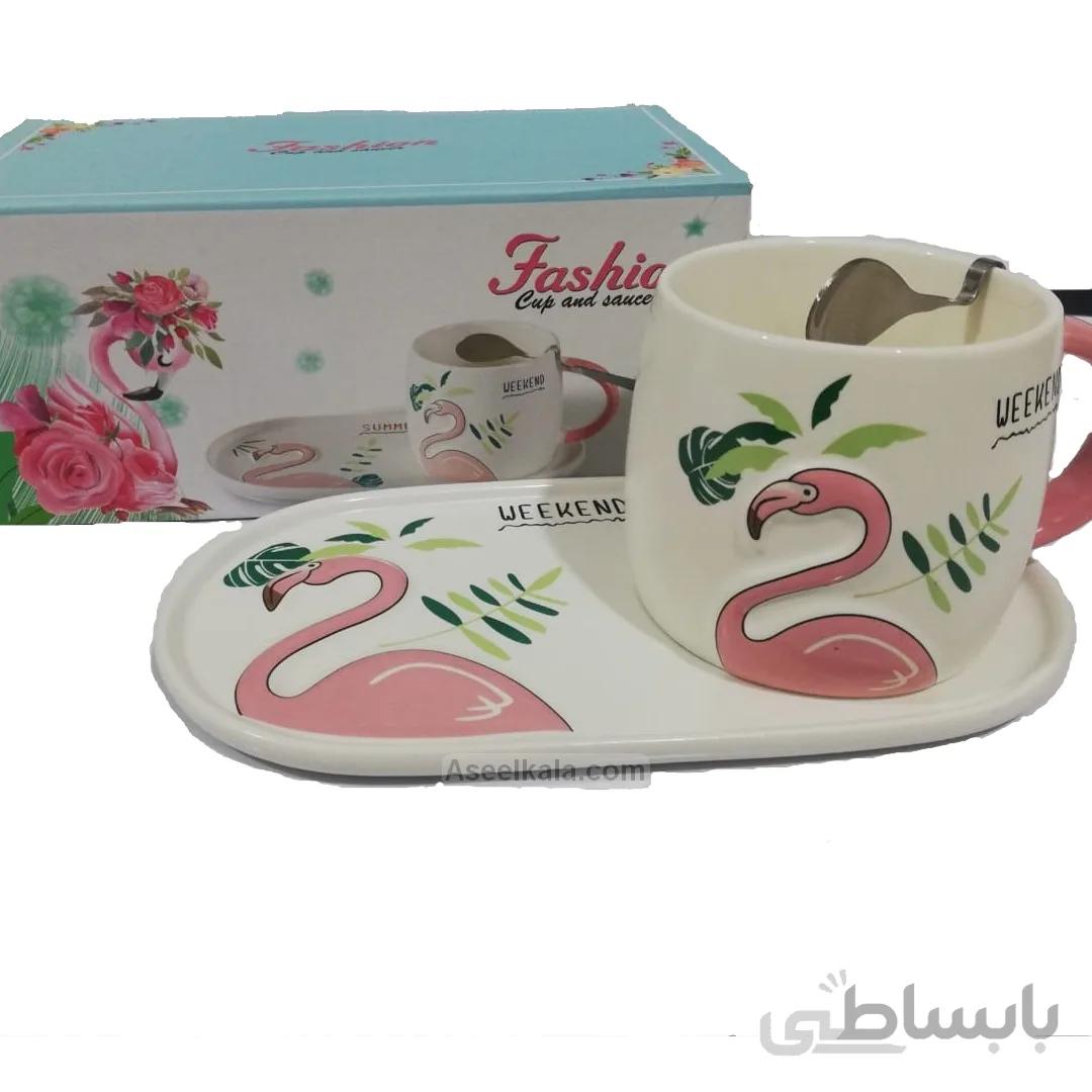 فنجان و سینی سرامیکی مدل Weekend