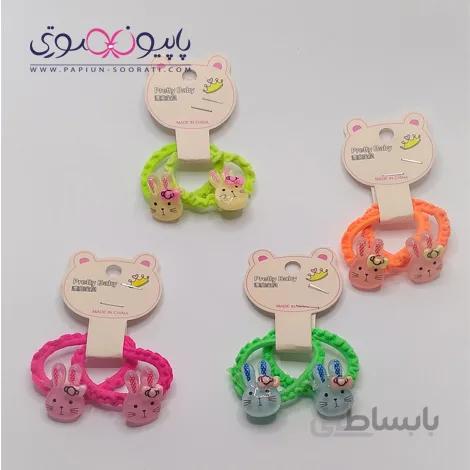 کش مو جفتی بچه گانه طرح خرگوش