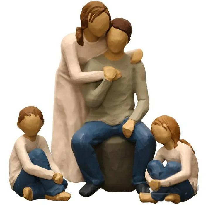 مجسمه امین کامپوزیت مدل Family Grouping کد 560 بسته 3 عددی