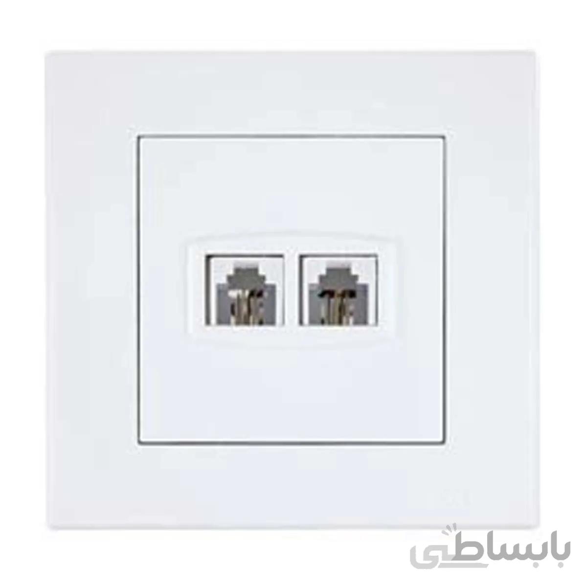 تلفن دو سوکت پارت الکتریک مدل تابش ا Telephone with two sockets Part Electric radiation model