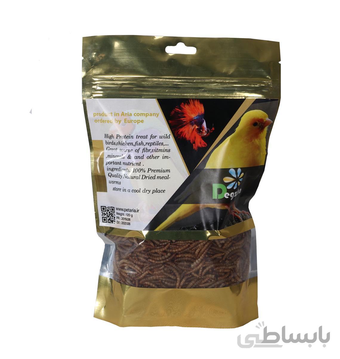 میلورم خشک 120 گرمی ا meal worm 120g