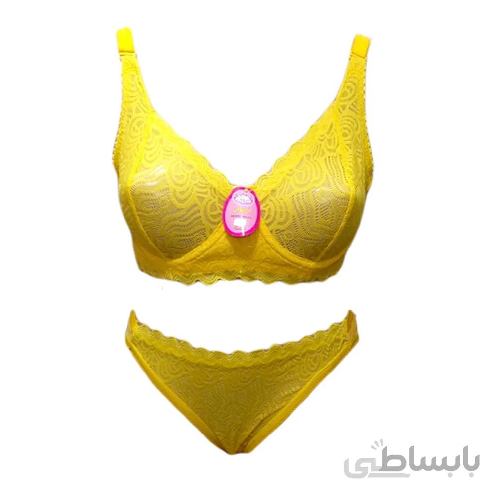 ست سوتین و شورت فنردار طرح پروانه ای