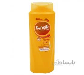 شامپو مو سان سیلک موهای خشک مدل Soft & Smooth مقدار 600 میلی لیتر