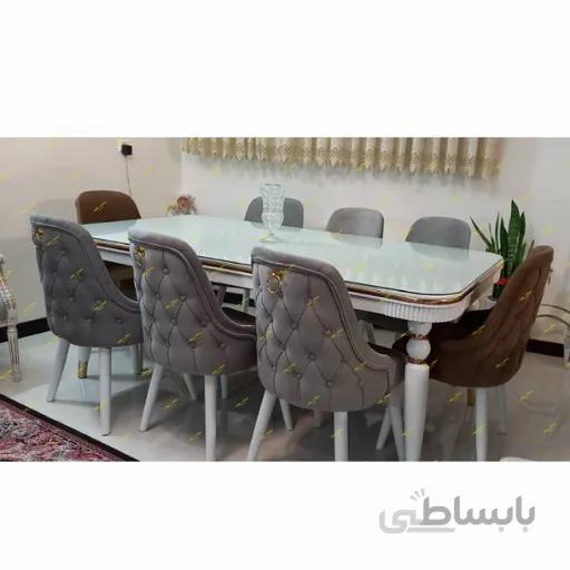 میز ناهار خوری مدل سارین با صندلی هستی