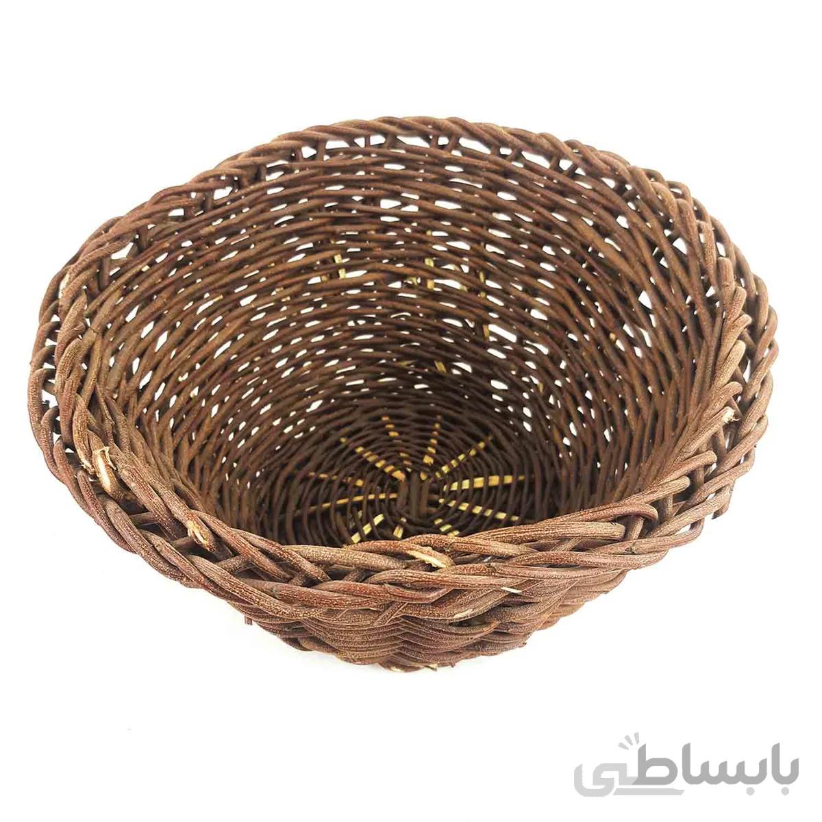سبد میوه ارغوان بافی کردستان کد 104