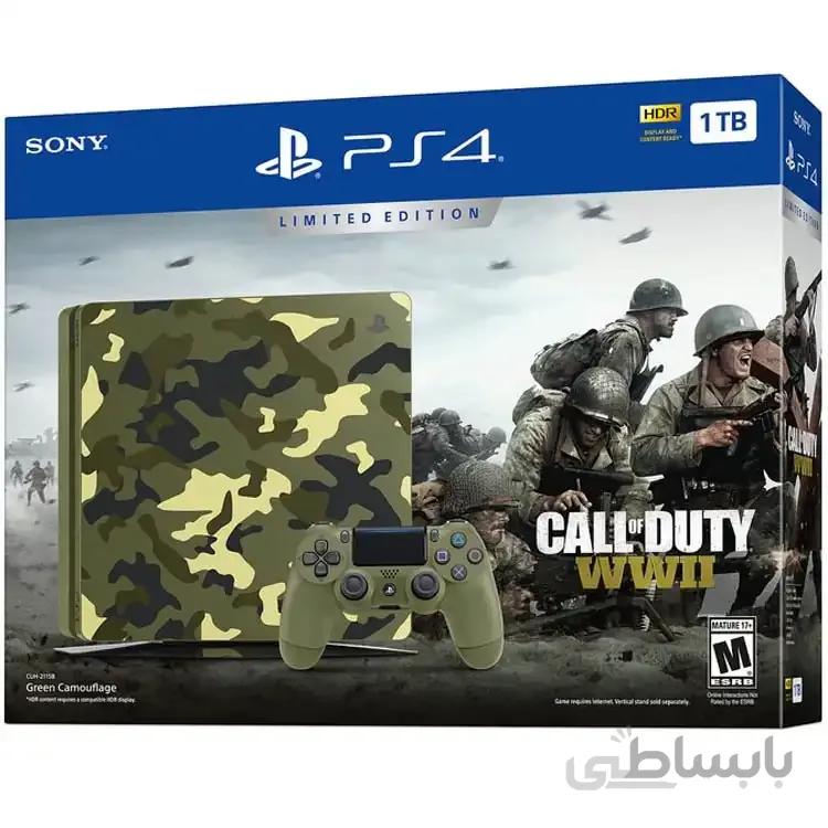 پلی استیشن 4 اسلیم 1 ترابایت باندل Call Of Duty Limited Edition (Refurbished)