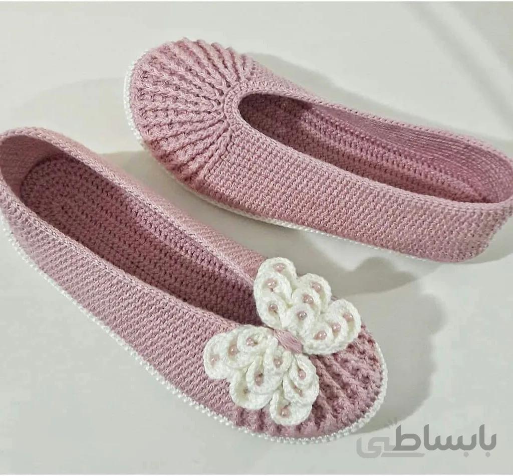 پاپوش بافتنی زنانه sindra مدل ZZ25