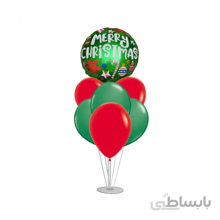 استند بادکنک 7 شاخه کریسمس مدل STA302