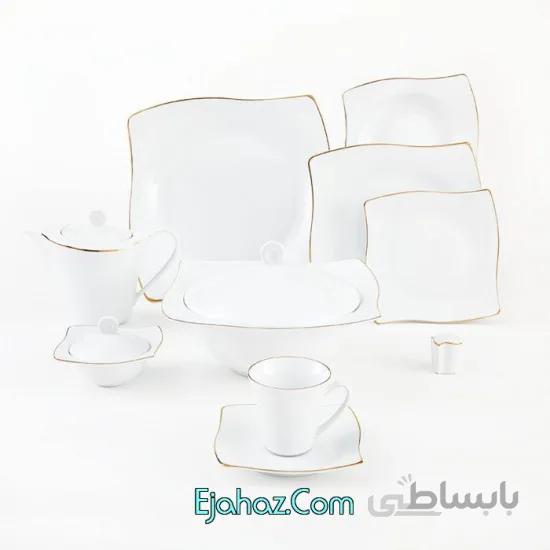 زرین سری آسترو سرویس چینی 91 پارچه کامل زرین 12 نفره درجه: یک