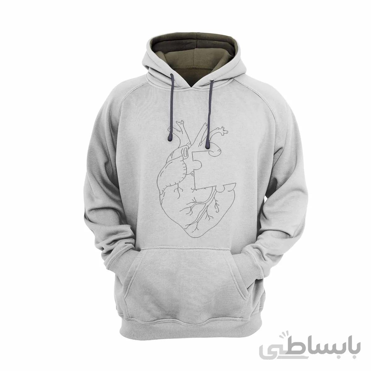 هودی سفید طرح دارک Dark