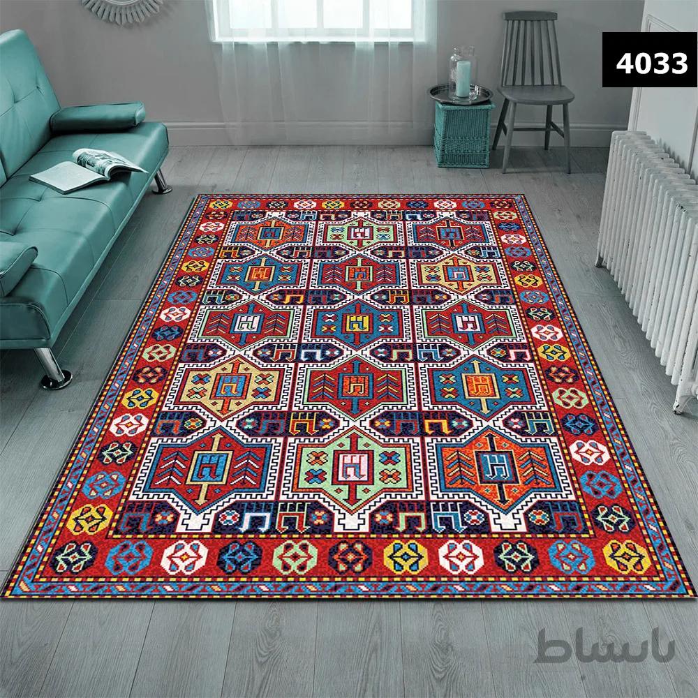 روفرشی کشدوز مخمل ترک کد 4033 سایز 350*250 سانتی متر ( 9متری )
