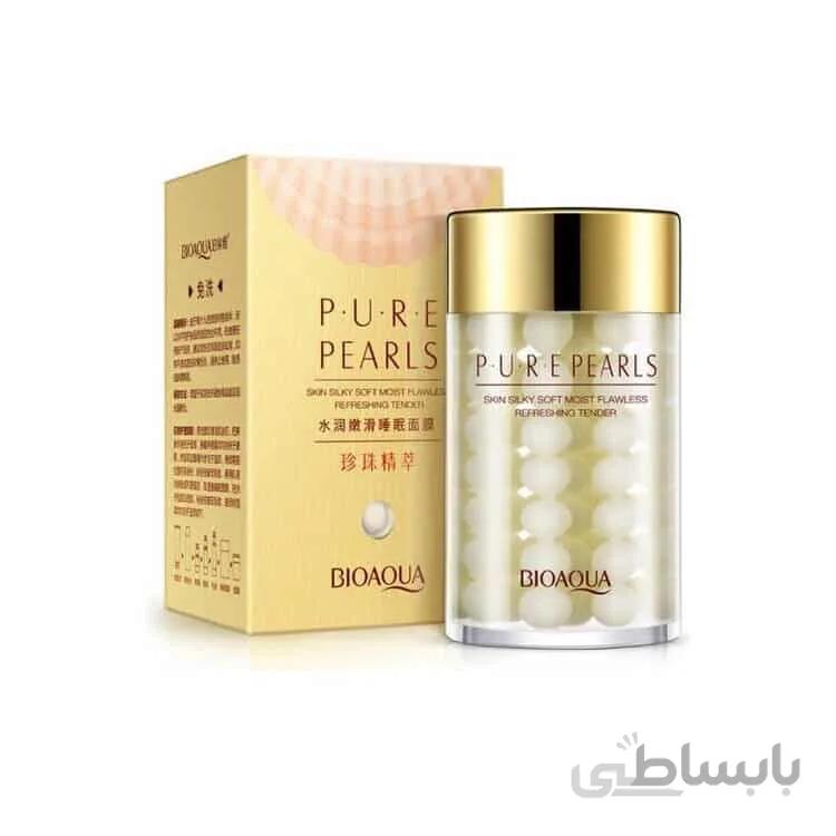 کرم شب ضد چروک مروارید 60گرم بیوآکوا ا Bioaqua Skin Silky Soft Moist Flawless 60g کد 242935